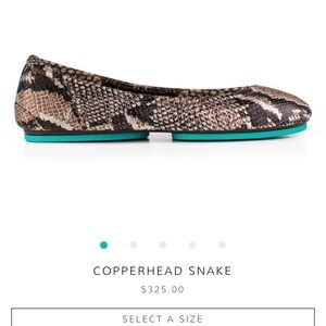 Tieks Copperhead Snakeskin
